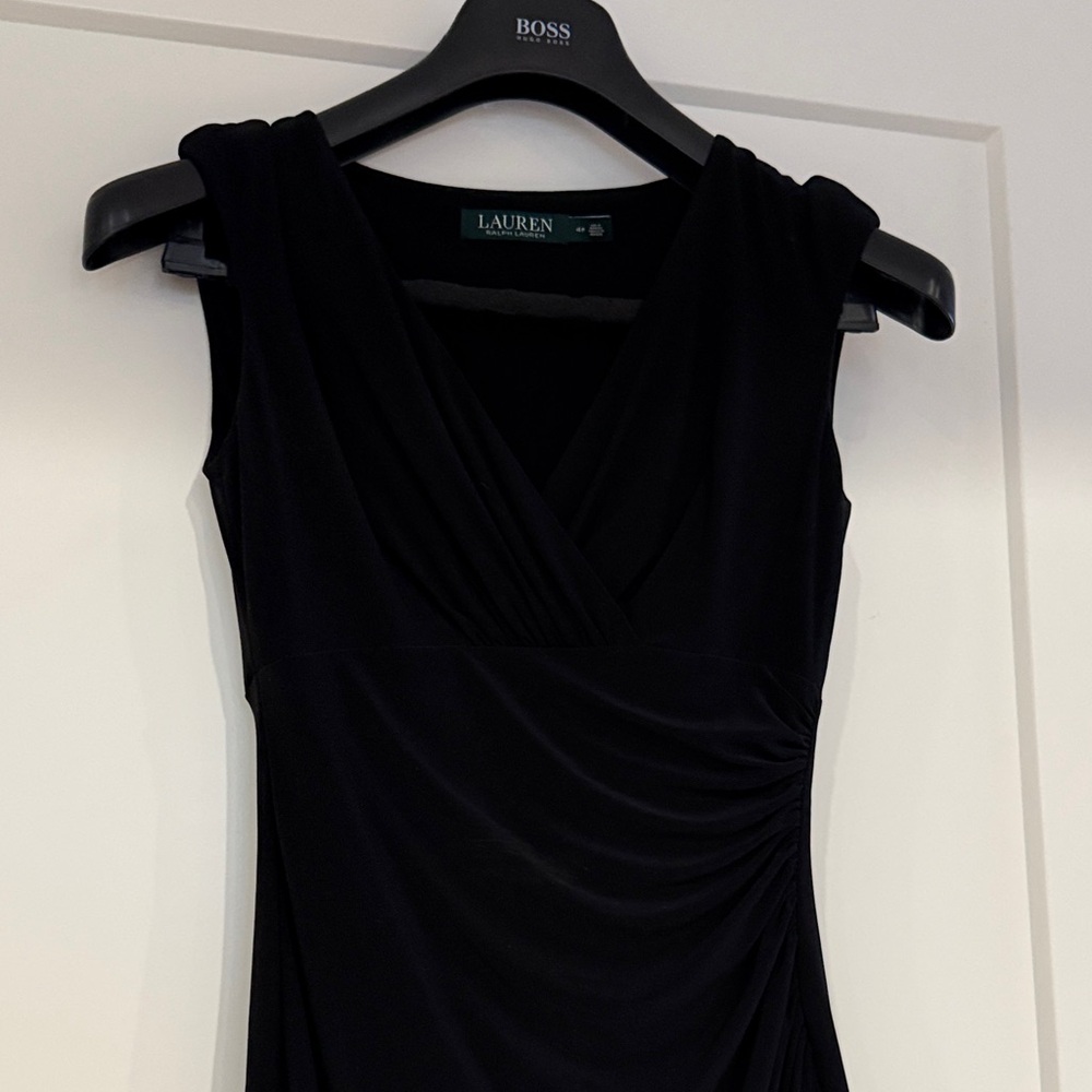 Ralph Lauren Black Sleeveless Midi Dress